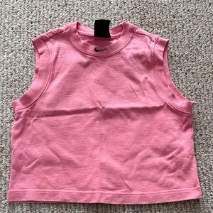 Nike Pink Cropped Tank Top